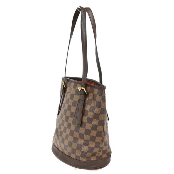 LOUIS VUITTON LV Marais Shoulder Bag Damier Ebene Leather Brown - Picture 4 of 16